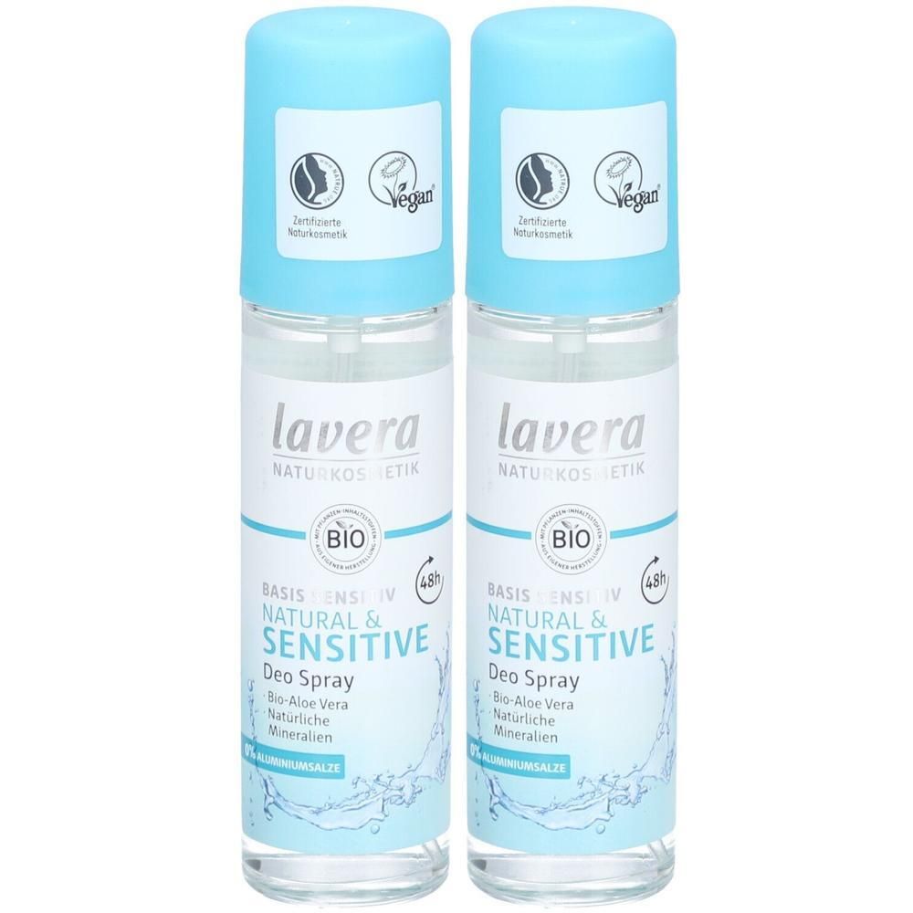 Lavera basis sensitiv Deo Spray natural & 2x 2x75 ml Deospray