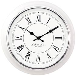 Mebus 19233 Quarz Wanduhr 40 cm x 40 cm x 5 cm x 50 mm Weiß