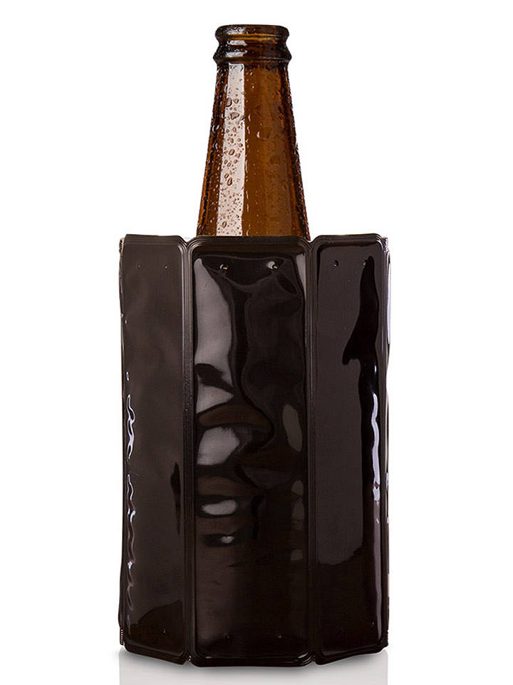 Vacu Vin Bierkühler in Schwarz - (H)11,5 x Ø 8 cm - onesize