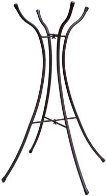 Evergreen Metal Bird Bath Stand, Hourglass Shape