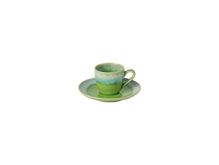 Costa Nova Kaffeetassenset Taormina, Keramik, 200 ml, Handmade in Europe, hitzebeständig, handbemalt, Kaffee & Tee, Tassen, Kaffeetassen