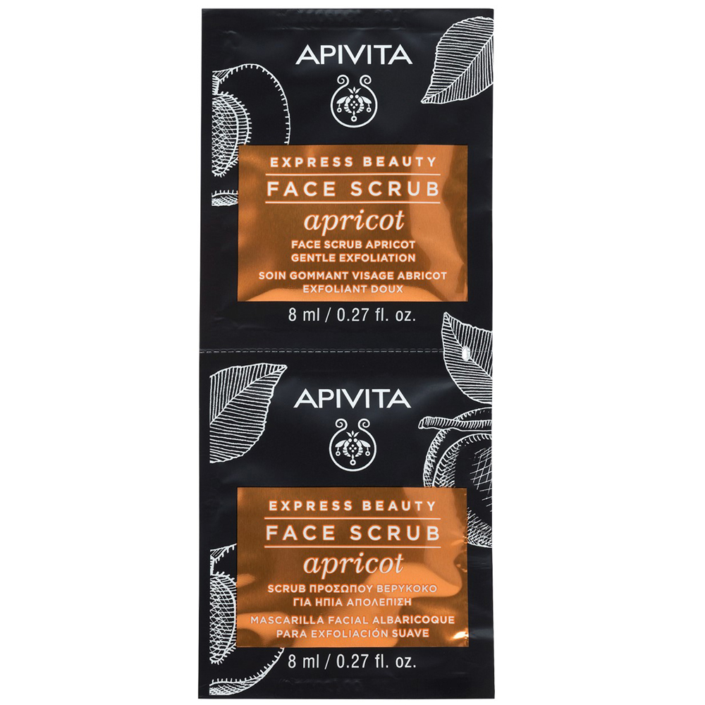 Apivita Exfoliante suave de albaricoque Mask 2x8mL