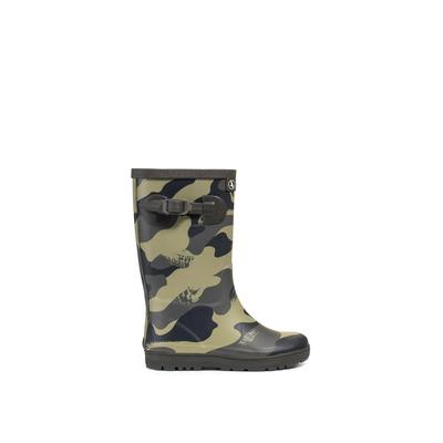 Gummistiefel AIGLE "Woodypop", Mädchen, Gr. 21, schwarz (camouflage), Obermaterial: 100% Gummi rubber., Schuhe Gummistiefel