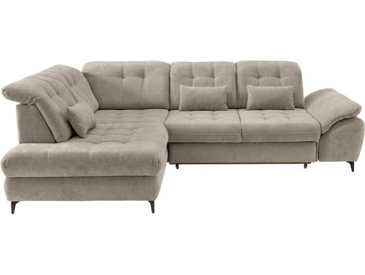 OTTO home Wohnlandschaft Delphino Multifunktionen, Bettfunktion, Breite 288cm, L-Form