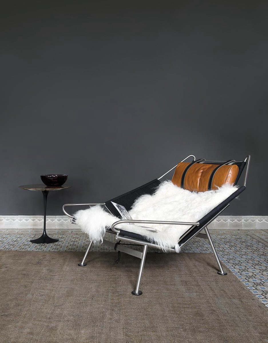 Ligne Pure Current handgeweven modern vloerkleed van viscose, 200 x 300 cm