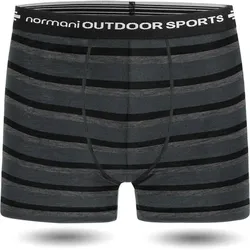 NORMANI OUTDOOR SPORTS Herren Merino Boxershorts Adelaide, Größe 4XL in Grau Grau