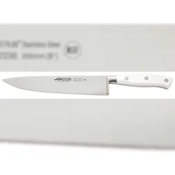 Arcos Serie Riviera Blanc - Kochmesser - Klinge aus Nitrum geschmiedetem Edelstahl 200 mm - HandGriff Polyoxymethylen (POM) Farbe Weiße