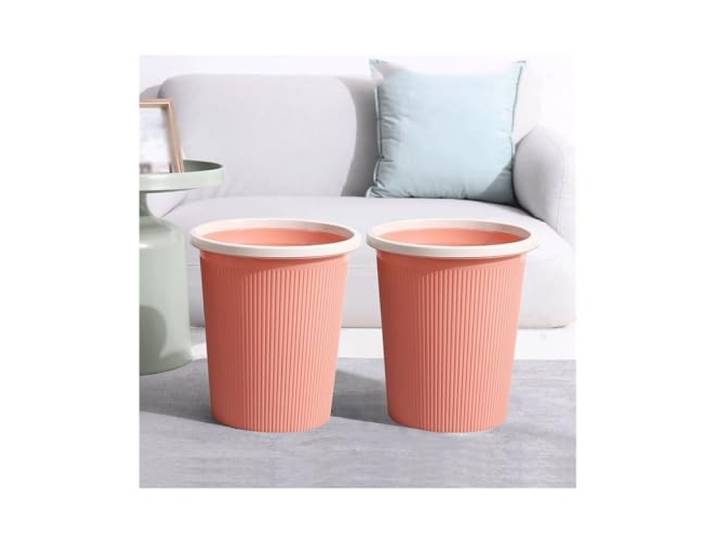 9bbhfJw4R Haushaltsmülleimer Mülleimer Schlafzimmer Küche(Pink,Groß)