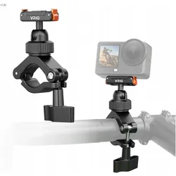 Vrig Lenkerhalterung für Fahrrad und Motorrad für DJI Action 6, 5 Pro, 4, 3, Osmo 360 / AC-96 /, Action Cam Zubehör