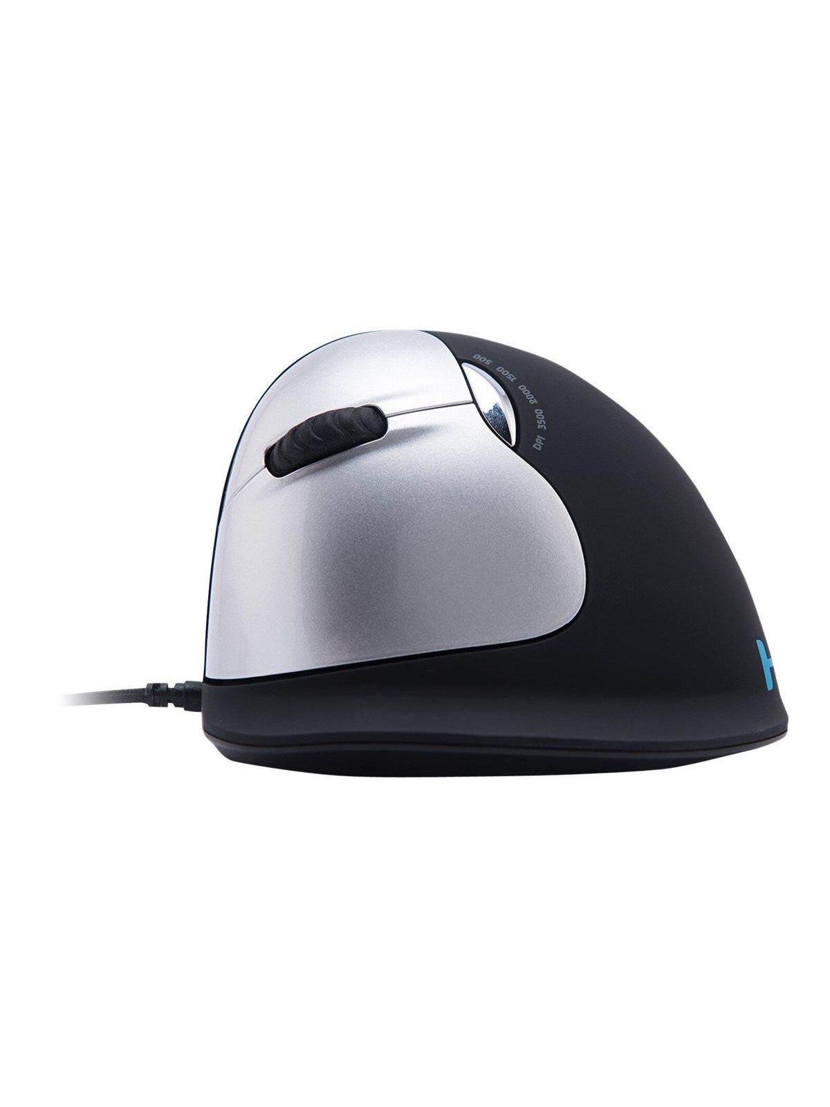 R-Go Tools R-Go HE Mouse Ergonomic Mouse Large Left - Maus (Silber)
