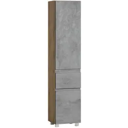 Held-Möbel Hochschrank Monza Dekor Eiche / Beton