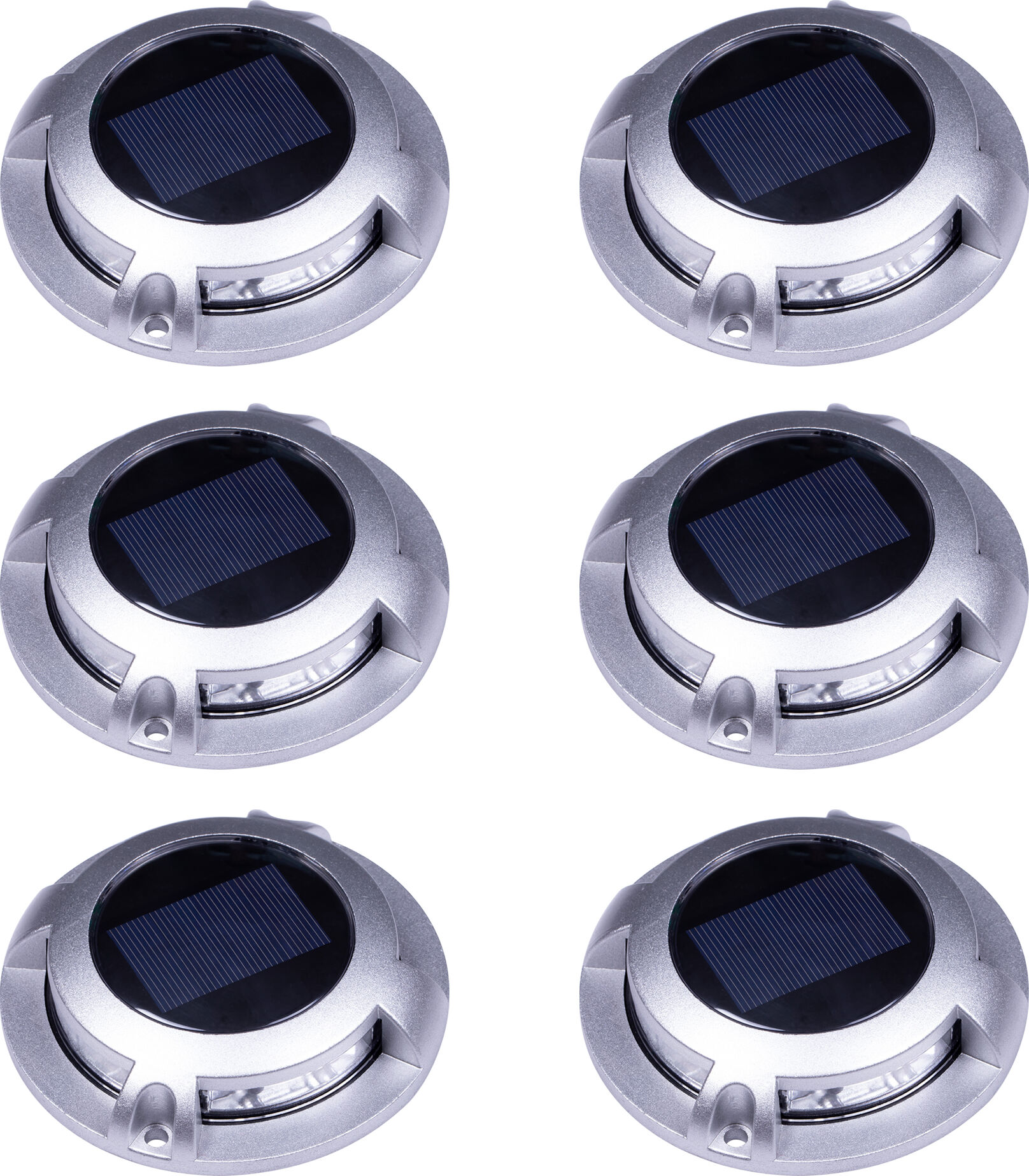 KS Verlichting Set 6 Stuks Solar Decklight RVS