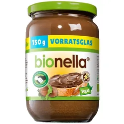 Bionella Nuss-Nougat-Creme vegan Vorratsglas 750g