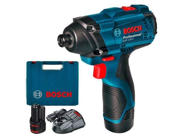 Bosch Driver à chocs 12V 100Nm 2X1\,5Ah Li-Ion Valise Gdr 120-Li