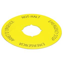 Wieland Electric SNH 6010 R1.200.6010.0 Not-Aus Schild für NOT-AUS (B x H) 75 mm x 75 mm NOT-AUS 1 St. Piece