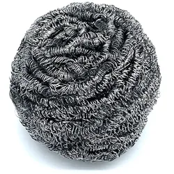 Topfreiniger abrazo Professional Putzspirale Edelstahl 60 g nimmt groben Schmutz von großen Flächen, extra große Spirale