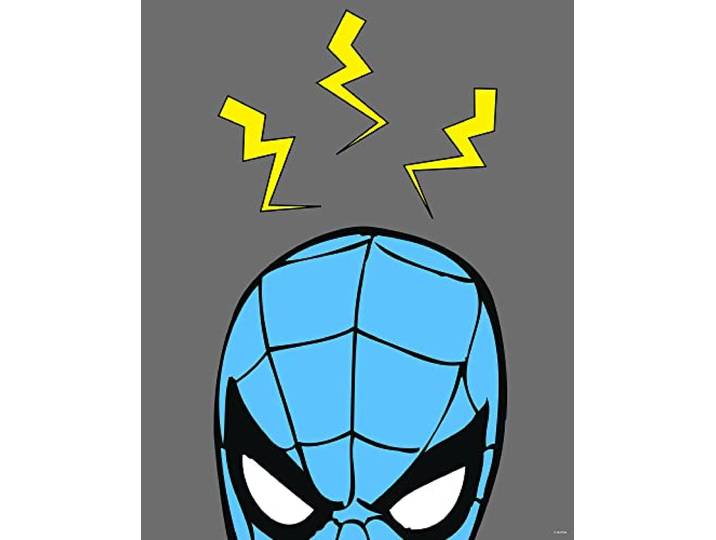 Komar Wandbild - Marvel PowerUp Spider-Man Sense - Größe: 40 x 50 cm - Marvel, Kinderzimmer, Wandgestaltung, Bild