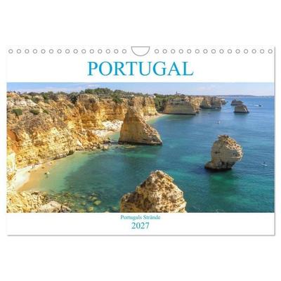 Portugal - Strände in Portugal (Wandkalender 2027 DIN A4 quer), CALVENDO Monatskalender