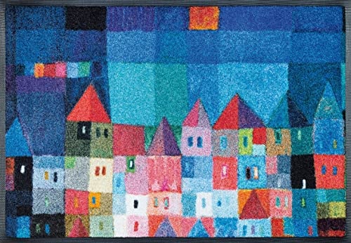 wash+dry Voetmat Colourful Houses Multicolour B: 50 cm, D: 75 cm