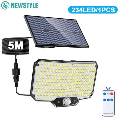 Perfect Picks Market Solar Motion Sensor Security Light Outdoor Waterproof LED Split Floodlight a