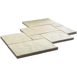 WESERWABEN® Terrassenplatten & Gartensteine - Opus Champagne Terrassenplatten Set aus 8 Platten ca. 1,26 m2