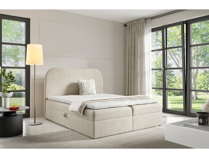 yourhouse24 Boxbett Ambra Lux (Bonell-Matratze und Topperr), mit zwei Bettkästen (Bonell, Topper), inkl. Bettkäasten und Topper