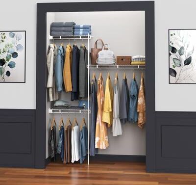 ClosetMaid 60-inch Wide 3-Shelf Wire Closet Organizer