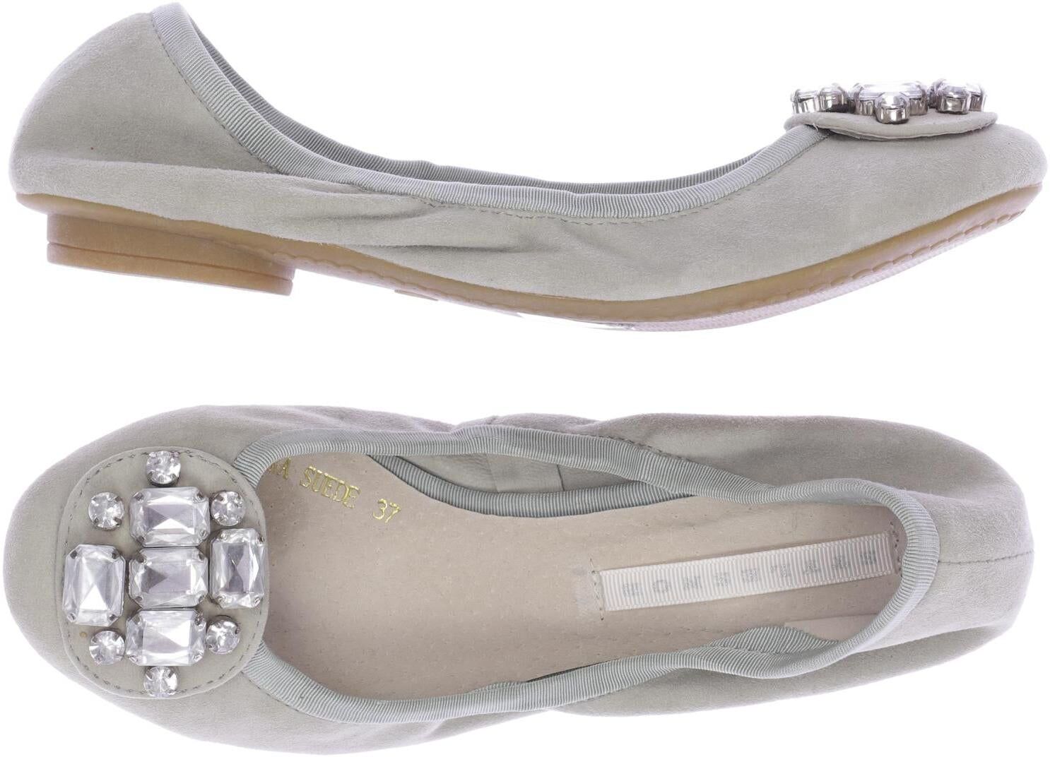 Stylesnob Damen Ballerina, Hellgrün, Gr. EU 37, Leder - Second Hand