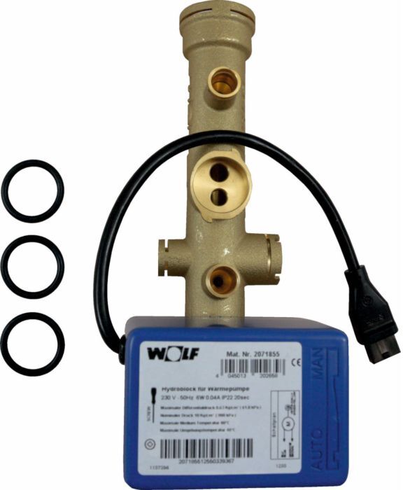 Wolf Hydroblock inkl. 3 Wege Ventil 207185599 für BWL-1S