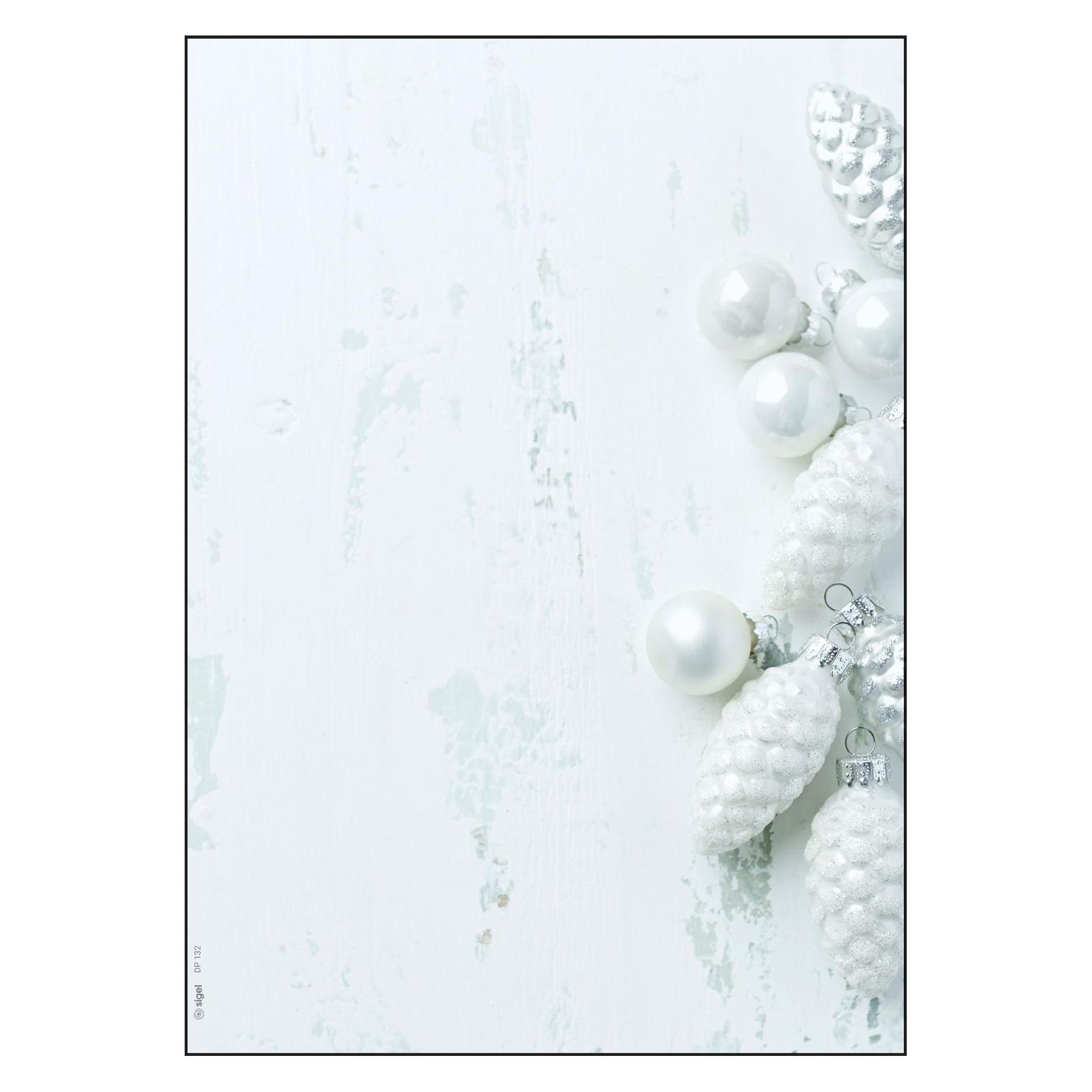 Sigel Weihnachts-Papier A4 DP132 Modern Christmas 100 Blatt (100 Stk.) (DP132)