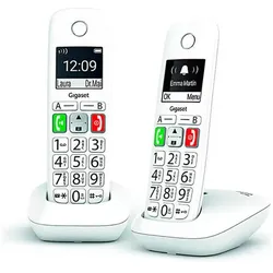 Gigaset E290 Duo, Telefon, Weiss