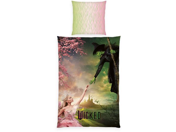 Bettwäsche WICKED Wicked , bunt, B/L: 135cm x 200cm, 1 Stk., 1 Stk., Renforcé, B/L: 80cm x 80cm, 2 Stk., Renforcé, Obermaterial: 100% Baumwolle, Bettwäsche, Bettwäsche, Wendebettwäsche