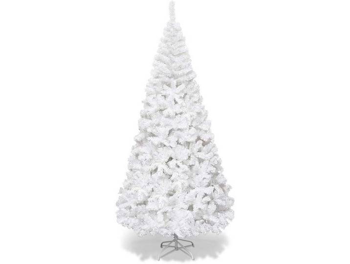 WEIHNACHTSBAUM mit Metallständer 210cm Weiß