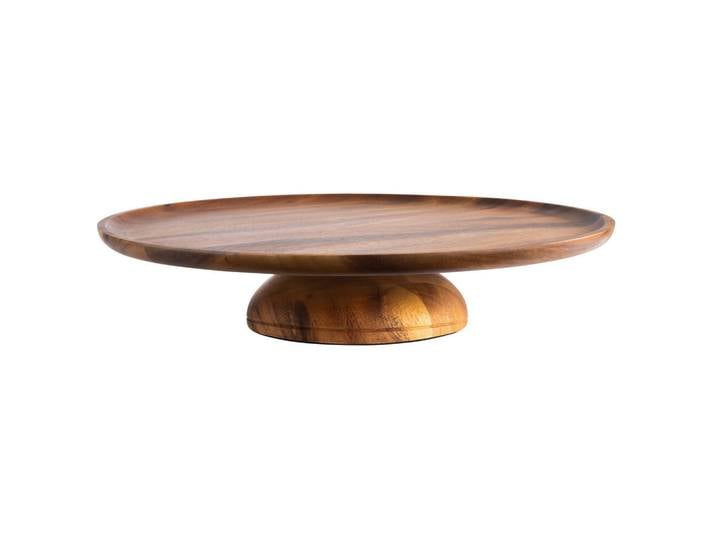 Servierplatte Acacia, Mokka, Holz, Akazie, rund, 38.5x8x38.5 cm, Tischkultur & Servieren, Servierplatten