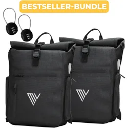 2x EVO Fahrradtaschen + 2x Schlösser - Bundle,EVO Bundles