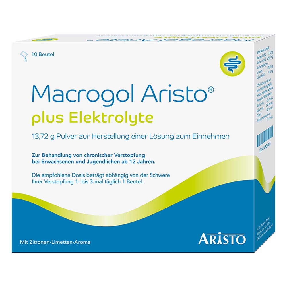 Aristo Pharma GmbH Macrogol Aristo Plus Elektrolyte 13,72 g Pulver 18858539