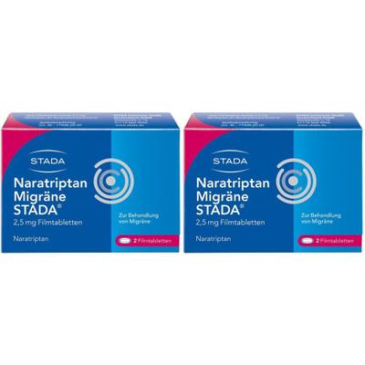 Naratriptan Migräne Stada 2,5 mg Filmtabletten Doppelpack 2x2 St