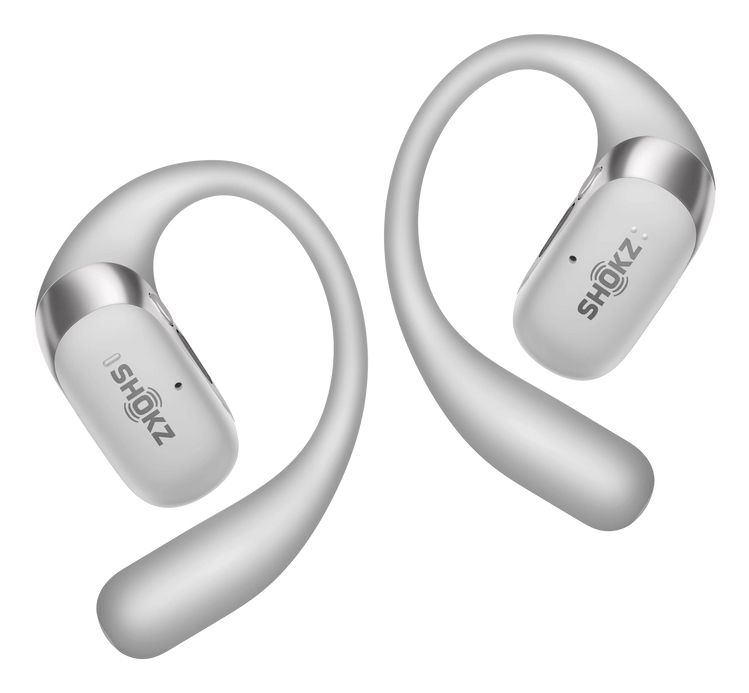 SHOKZ OpenFit 2+ Open-Ear Bluetooth Kopfhörer kabellos 11 h Laufzeit IP55 (Grau) T921-ST-GY