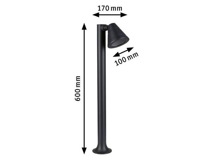 Paulmann Trian Wegeleuchte GU10 ausrichtbar, schwarz, Aluminium, Modern