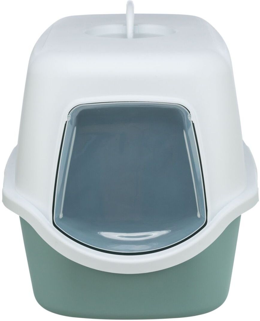 TRIXIE Katzentoilette Vico, mit Haube salbei/weiß