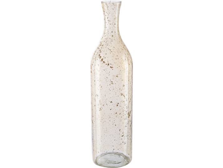 Tischvase CREATIV HOME Dekovase Marble Finish , braun (transparent, hellbraun), H:47cm Ø:12cm, Glas, Vasen, Tischvase, in Flaschenform, mit Farbakzenten