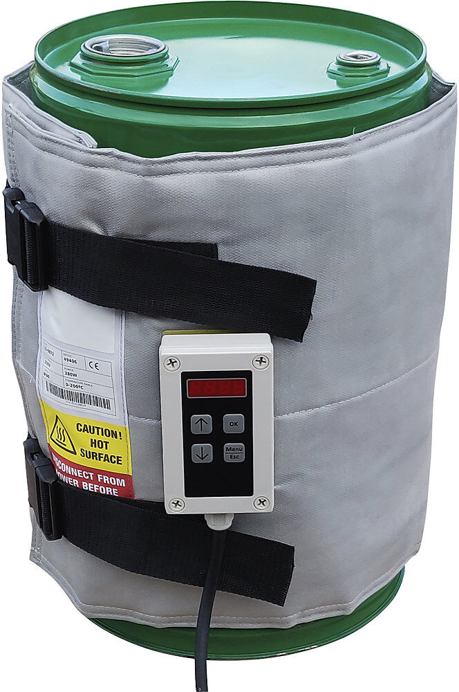 kaiserkraft Fass-Heizmantel max. 200 °C, für 25 - 30-l-Fässer, 380 W, digital