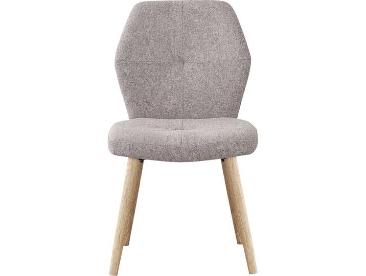 Stuhl Oslos beige Polyester/Eiche - Stuhl