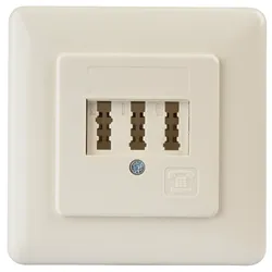 TAE 3X6NFF-UP - TAE Anschlussdose, NF/F-kodiert, Unterputz