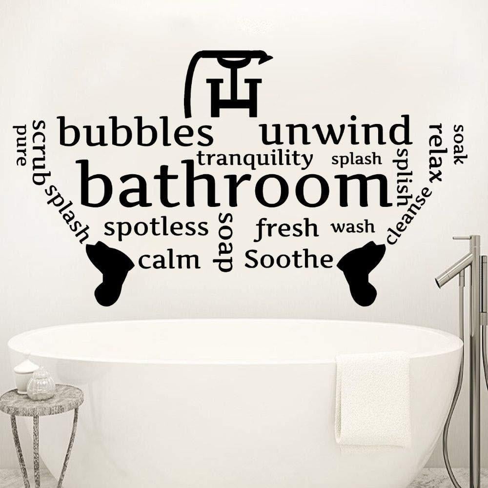 Waterdichte muurstickers voor badkamer decoratie
