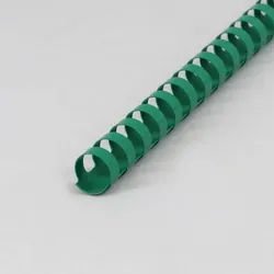 Plastikbinderücken A4, rund 16 mm | grün, PVC