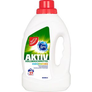 Gut&Günstig Waschmittel Vollwaschmittel Aktiv, flüssig, 1,5 Liter, Waschladungen 27