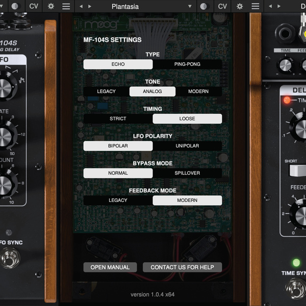 Moog MF-104S Analog Delay Plugin