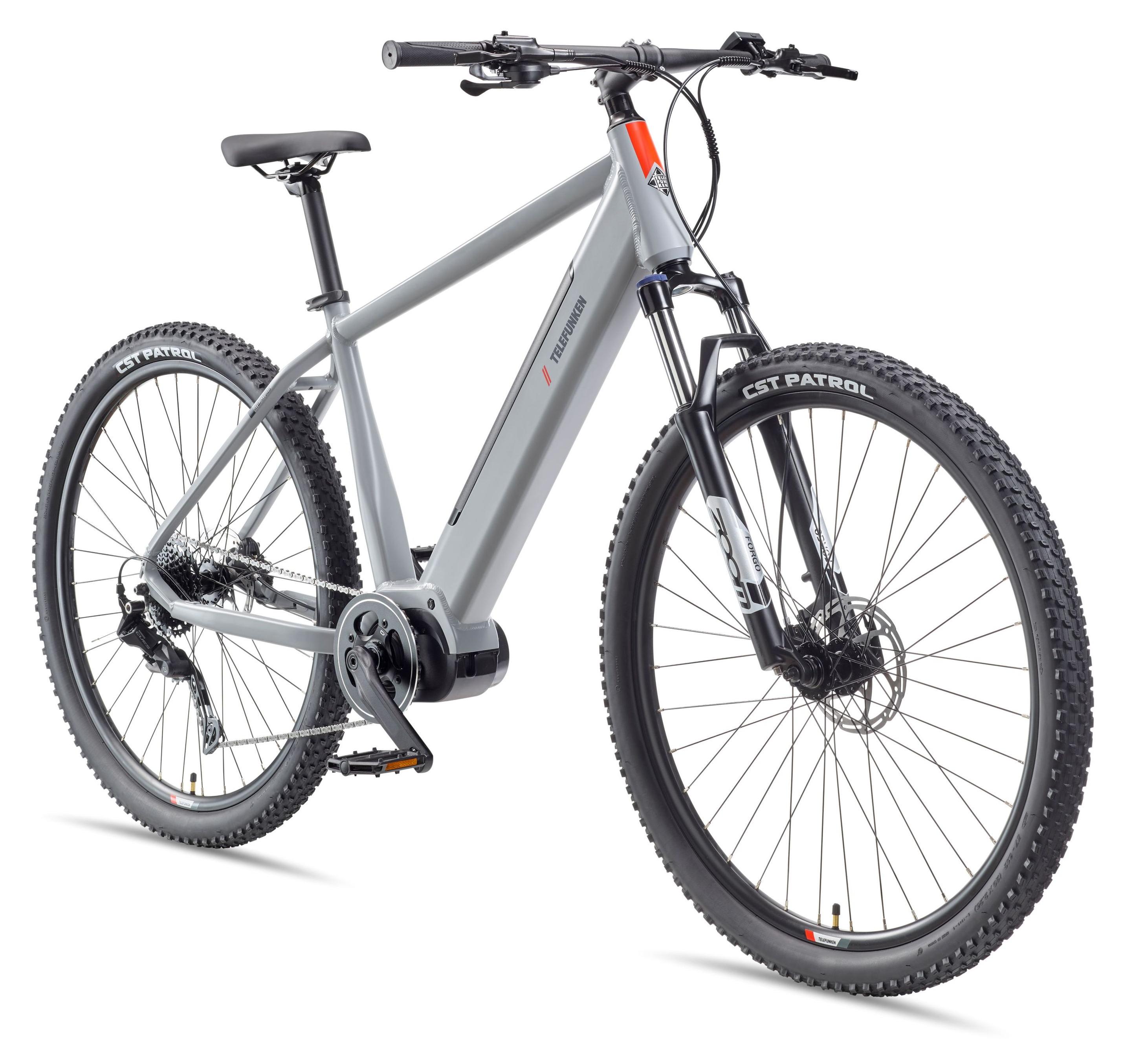 Telefunken MTB E-Bike Mountainbike für Herren und Damen | Elektrofahrrad 29 Zoll | Kettenschaltung | Mittelmotor | 468 Wh Akku | EBike Pedelec Hardtail