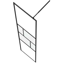 vidaXL, Duschkabine + Duschwand, King Half-frosted with grids (80 cm, 195 cm)